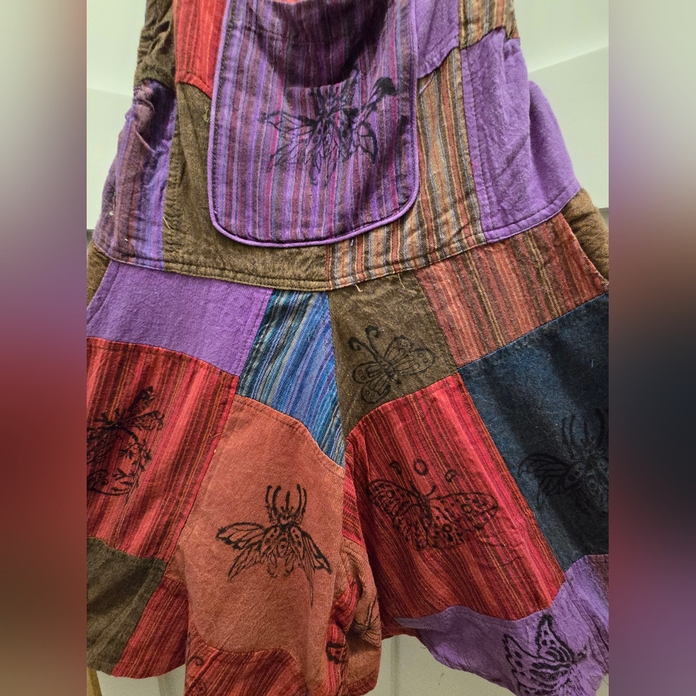 Karma Nepal Crafts Patchwork Overalls - Picture 3 of 6